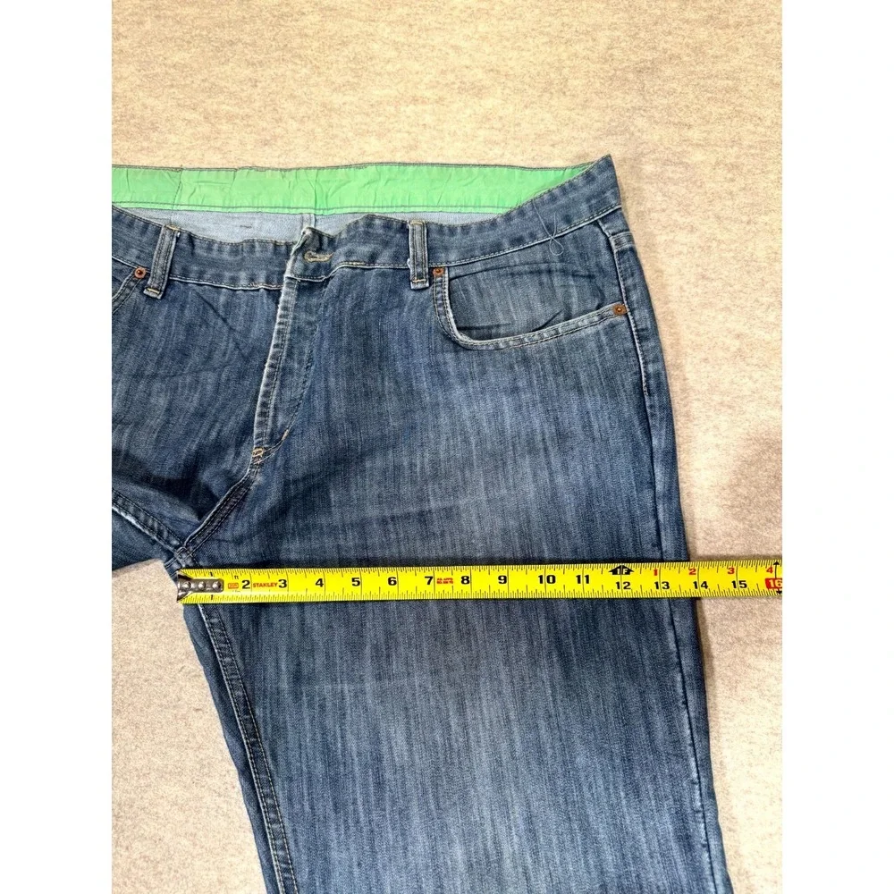 Levis 501 Original Jeans Mens 42x34 Blue Denim Button Fly Mid‎ Rise Straight Leg